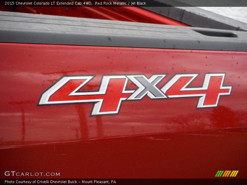 Red Rock Metallic / Jet Black 2015 Chevrolet Colorado LT Extended Cab 4WD