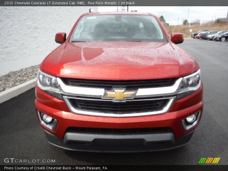 Red Rock Metallic / Jet Black 2015 Chevrolet Colorado LT Extended Cab 4WD