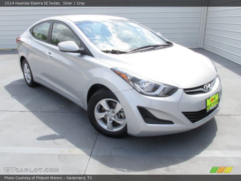 Silver / Gray 2014 Hyundai Elantra SE Sedan