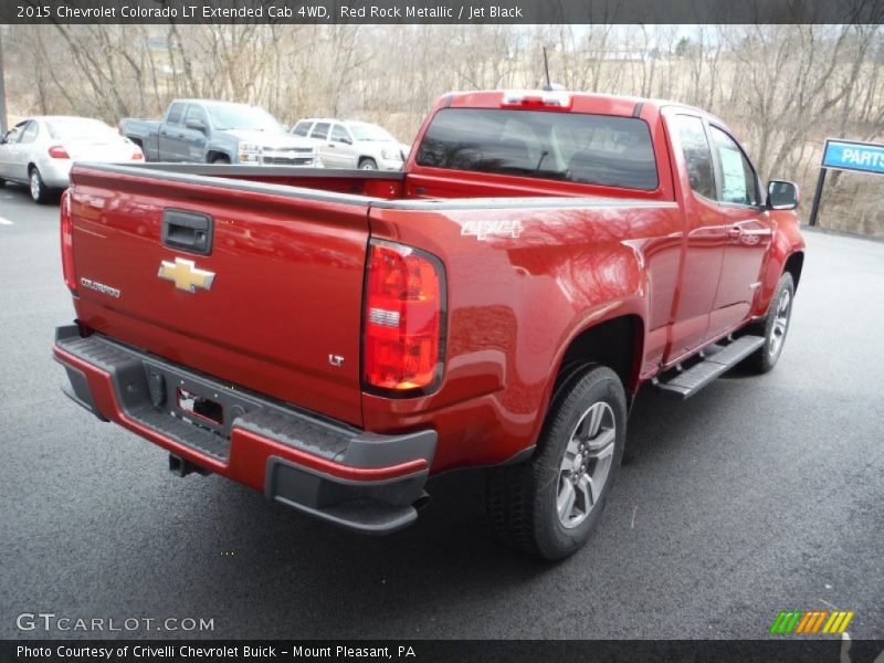 Red Rock Metallic / Jet Black 2015 Chevrolet Colorado LT Extended Cab 4WD