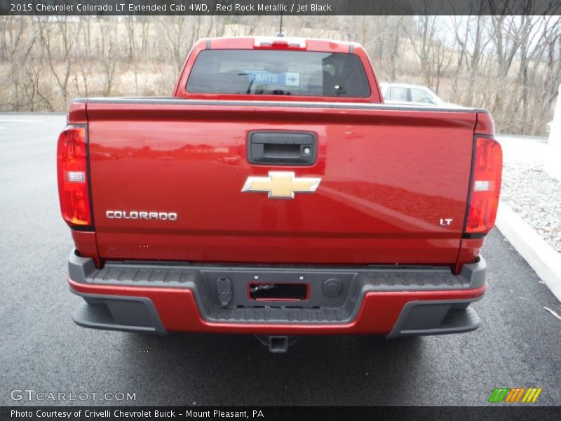 Red Rock Metallic / Jet Black 2015 Chevrolet Colorado LT Extended Cab 4WD