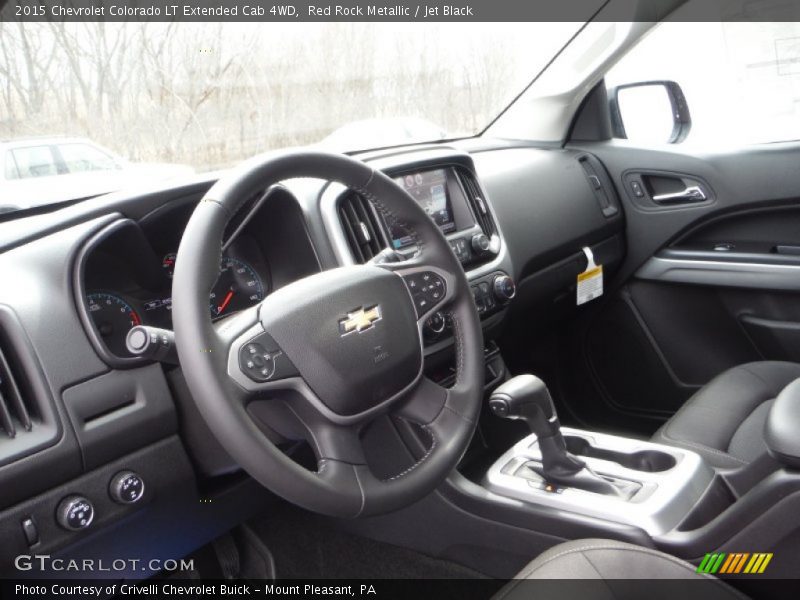 Red Rock Metallic / Jet Black 2015 Chevrolet Colorado LT Extended Cab 4WD