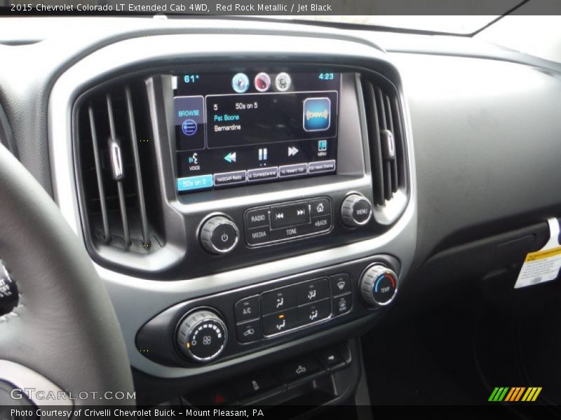 Red Rock Metallic / Jet Black 2015 Chevrolet Colorado LT Extended Cab 4WD