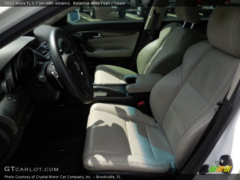 Bellanova White Pearl / Taupe 2012 Acura TL 3.7 SH-AWD Advance