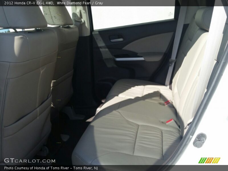 White Diamond Pearl / Gray 2012 Honda CR-V EX-L 4WD