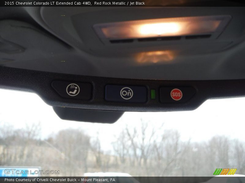 Red Rock Metallic / Jet Black 2015 Chevrolet Colorado LT Extended Cab 4WD