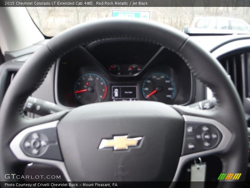 Red Rock Metallic / Jet Black 2015 Chevrolet Colorado LT Extended Cab 4WD