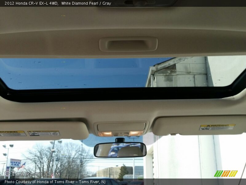 White Diamond Pearl / Gray 2012 Honda CR-V EX-L 4WD