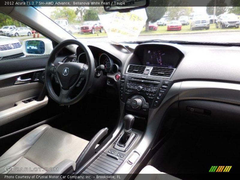 Bellanova White Pearl / Taupe 2012 Acura TL 3.7 SH-AWD Advance