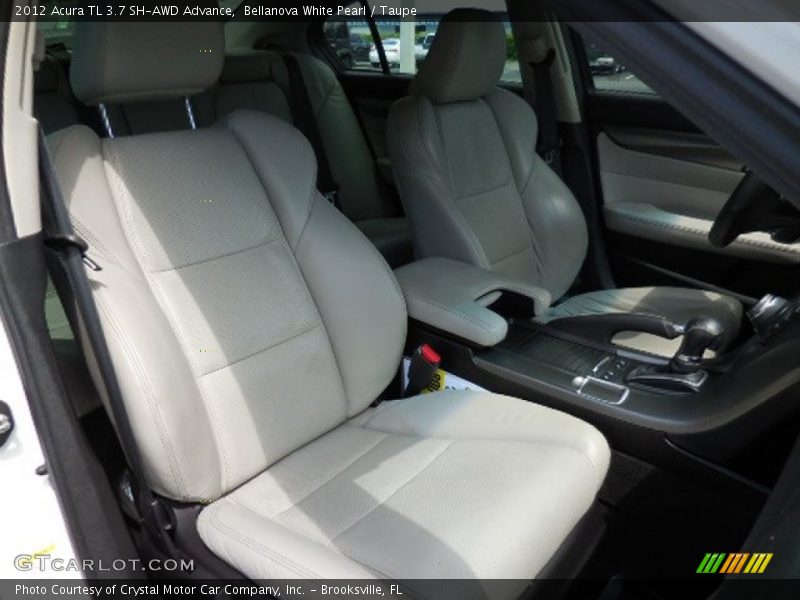 Bellanova White Pearl / Taupe 2012 Acura TL 3.7 SH-AWD Advance