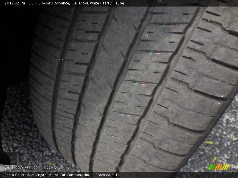 Bellanova White Pearl / Taupe 2012 Acura TL 3.7 SH-AWD Advance