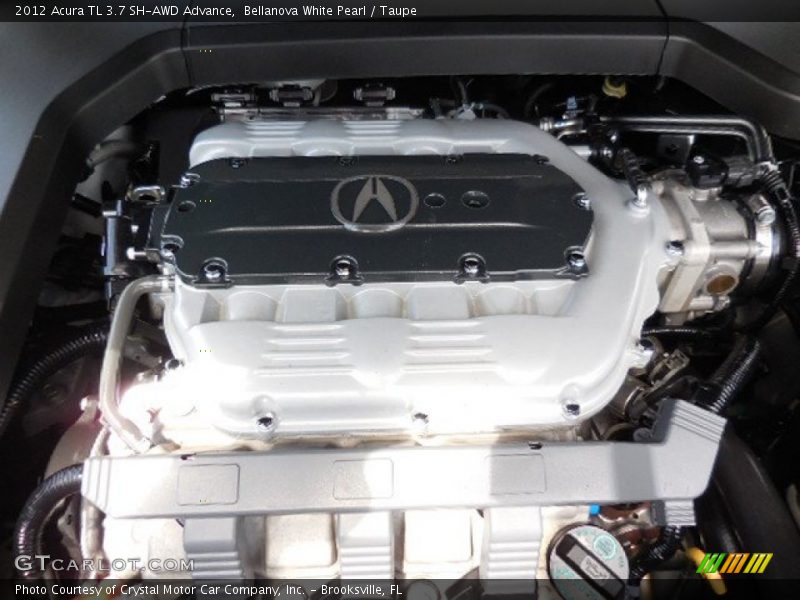 Bellanova White Pearl / Taupe 2012 Acura TL 3.7 SH-AWD Advance