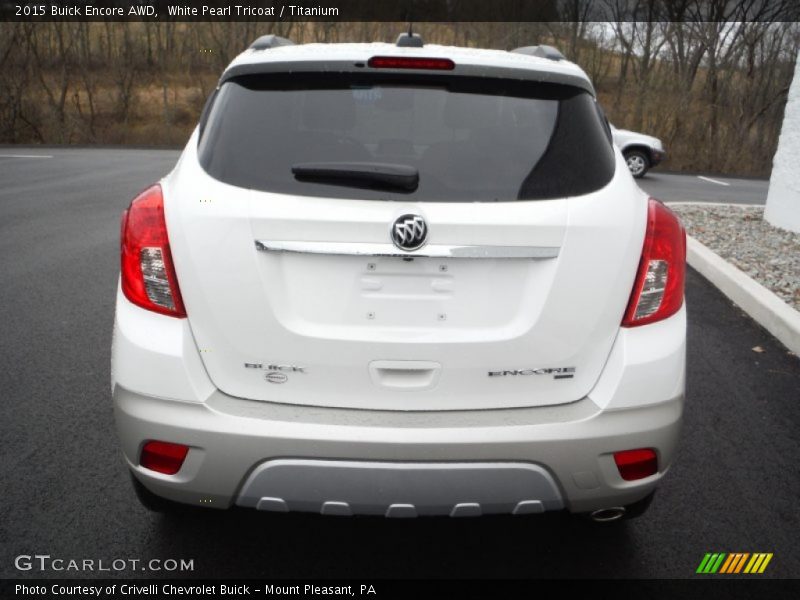 White Pearl Tricoat / Titanium 2015 Buick Encore AWD