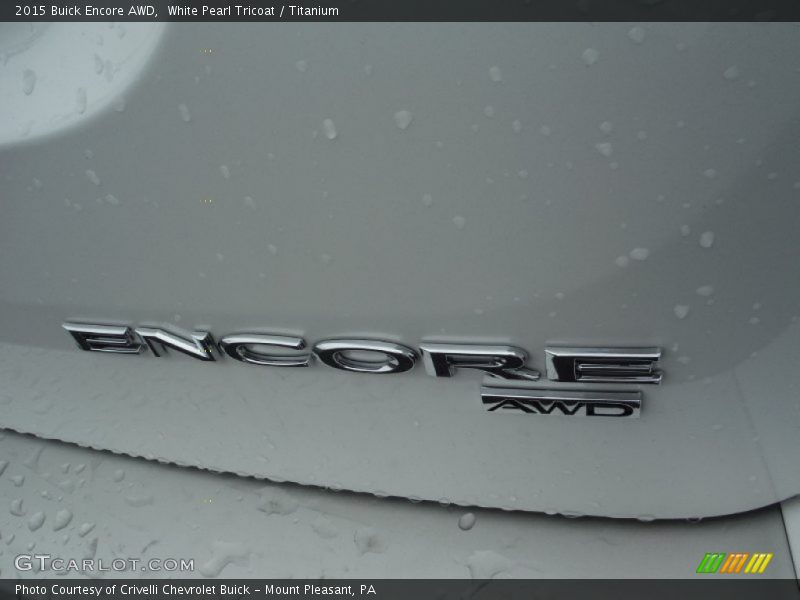White Pearl Tricoat / Titanium 2015 Buick Encore AWD