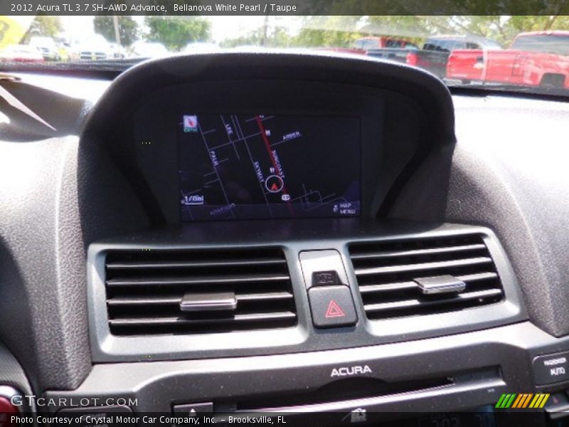Bellanova White Pearl / Taupe 2012 Acura TL 3.7 SH-AWD Advance