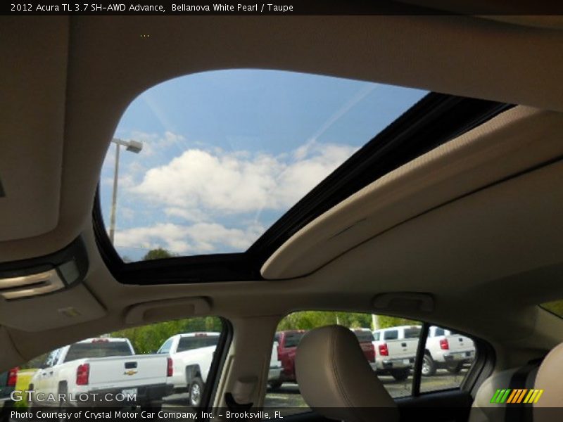 Bellanova White Pearl / Taupe 2012 Acura TL 3.7 SH-AWD Advance