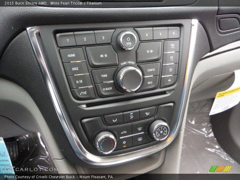 White Pearl Tricoat / Titanium 2015 Buick Encore AWD