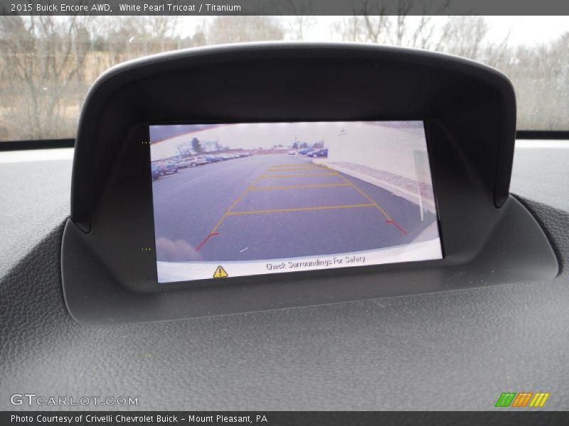 White Pearl Tricoat / Titanium 2015 Buick Encore AWD