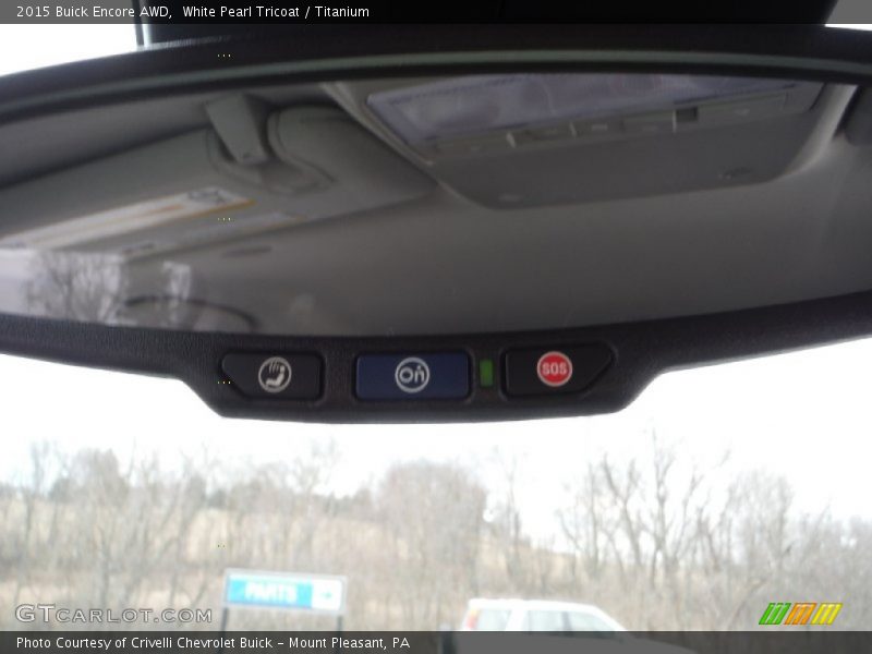 White Pearl Tricoat / Titanium 2015 Buick Encore AWD