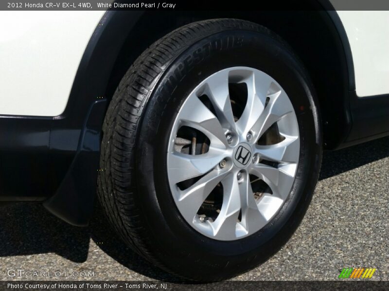White Diamond Pearl / Gray 2012 Honda CR-V EX-L 4WD