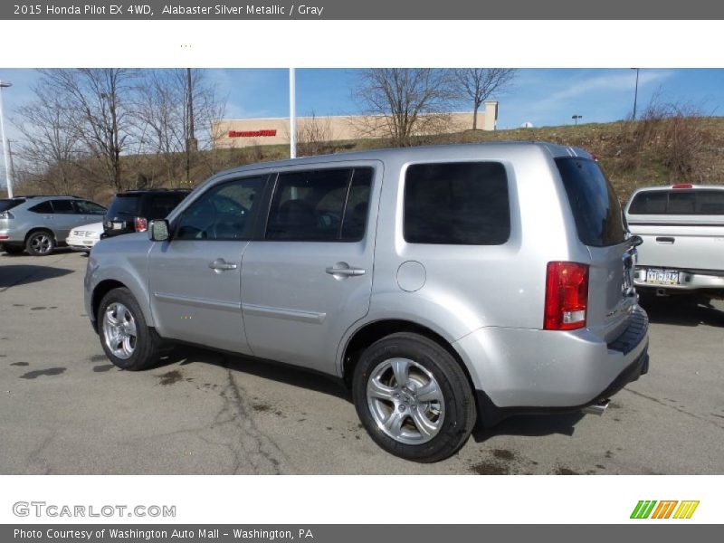 Alabaster Silver Metallic / Gray 2015 Honda Pilot EX 4WD