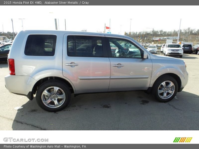 Alabaster Silver Metallic / Gray 2015 Honda Pilot EX 4WD