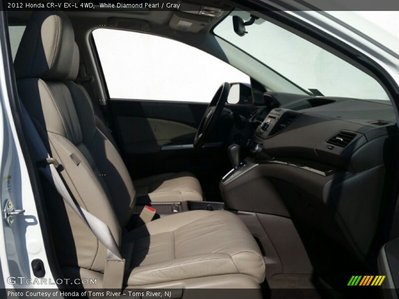 White Diamond Pearl / Gray 2012 Honda CR-V EX-L 4WD