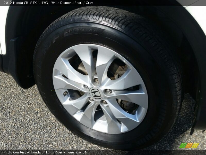 White Diamond Pearl / Gray 2012 Honda CR-V EX-L 4WD