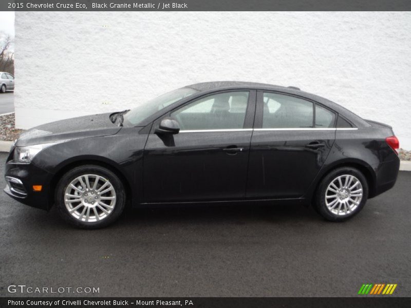 Black Granite Metallic / Jet Black 2015 Chevrolet Cruze Eco