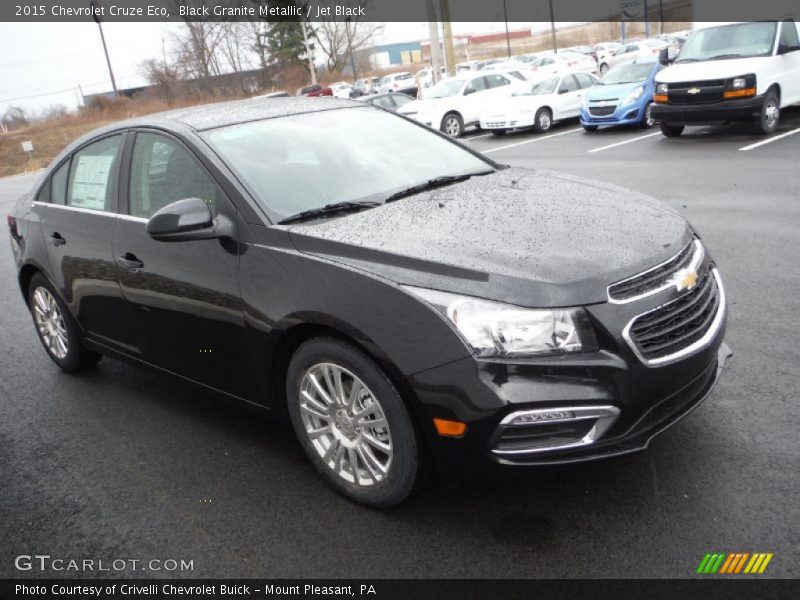 Black Granite Metallic / Jet Black 2015 Chevrolet Cruze Eco