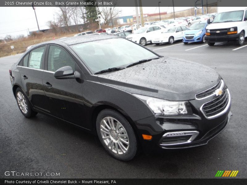 Black Granite Metallic / Jet Black 2015 Chevrolet Cruze Eco