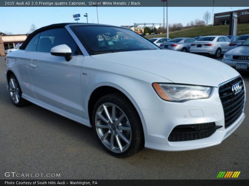 Glacier White Metallic / Black 2015 Audi A3 2.0 Prestige quattro Cabriolet