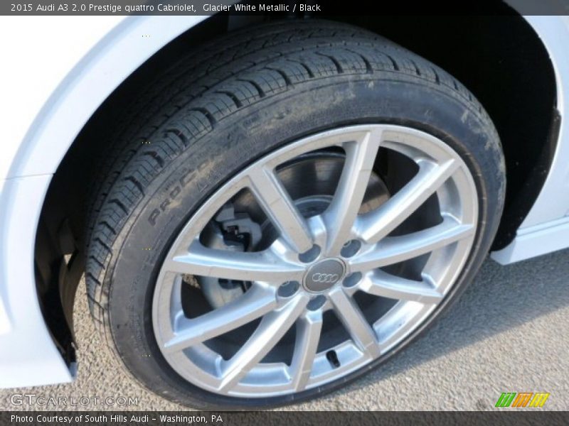 Glacier White Metallic / Black 2015 Audi A3 2.0 Prestige quattro Cabriolet