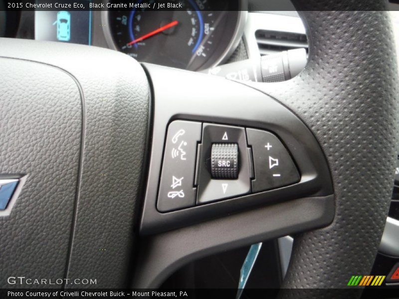 Black Granite Metallic / Jet Black 2015 Chevrolet Cruze Eco