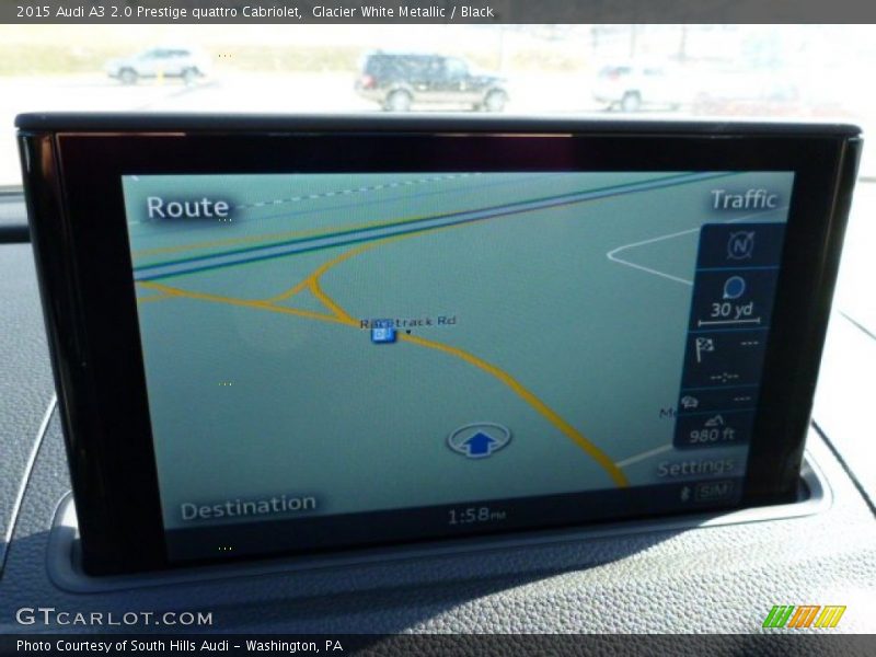 Glacier White Metallic / Black 2015 Audi A3 2.0 Prestige quattro Cabriolet