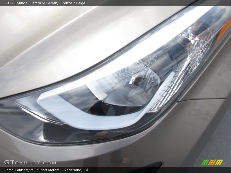 Bronze / Beige 2014 Hyundai Elantra SE Sedan