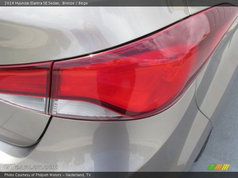 Bronze / Beige 2014 Hyundai Elantra SE Sedan
