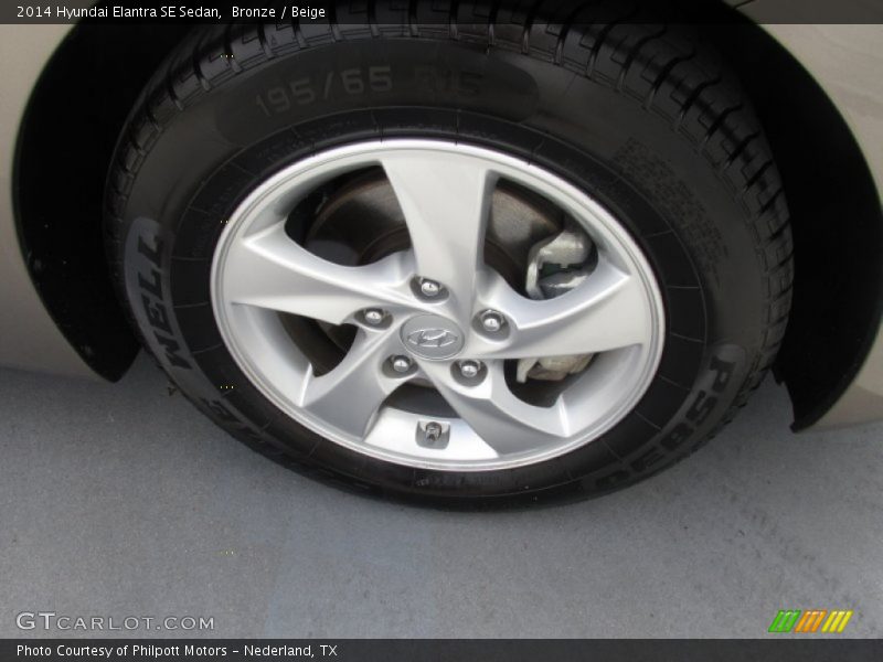 Bronze / Beige 2014 Hyundai Elantra SE Sedan