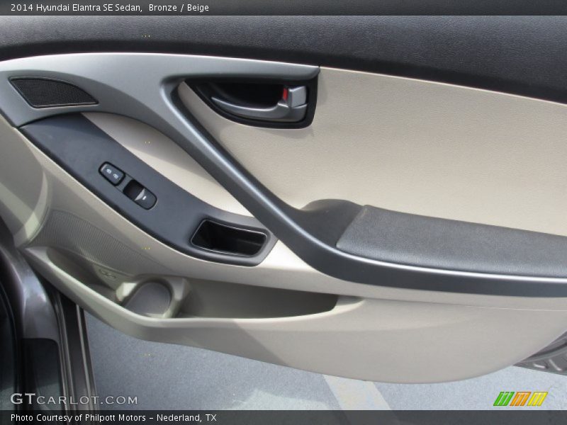 Bronze / Beige 2014 Hyundai Elantra SE Sedan