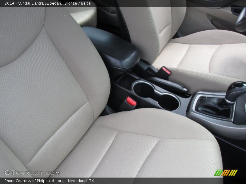 Bronze / Beige 2014 Hyundai Elantra SE Sedan