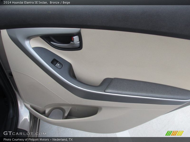 Bronze / Beige 2014 Hyundai Elantra SE Sedan