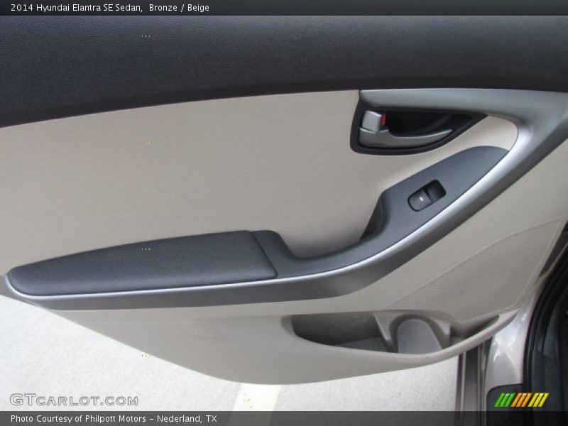 Bronze / Beige 2014 Hyundai Elantra SE Sedan