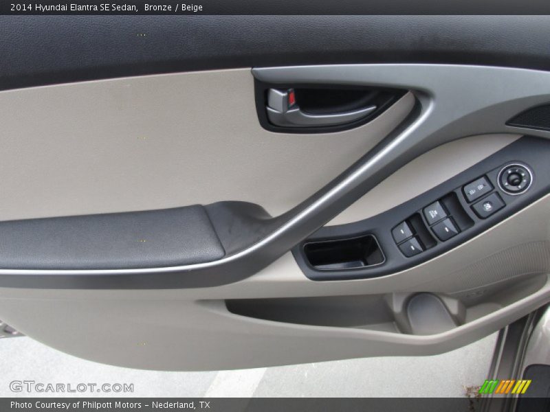 Bronze / Beige 2014 Hyundai Elantra SE Sedan