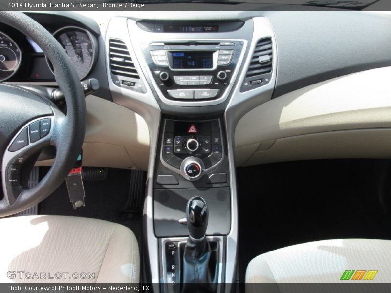 Bronze / Beige 2014 Hyundai Elantra SE Sedan