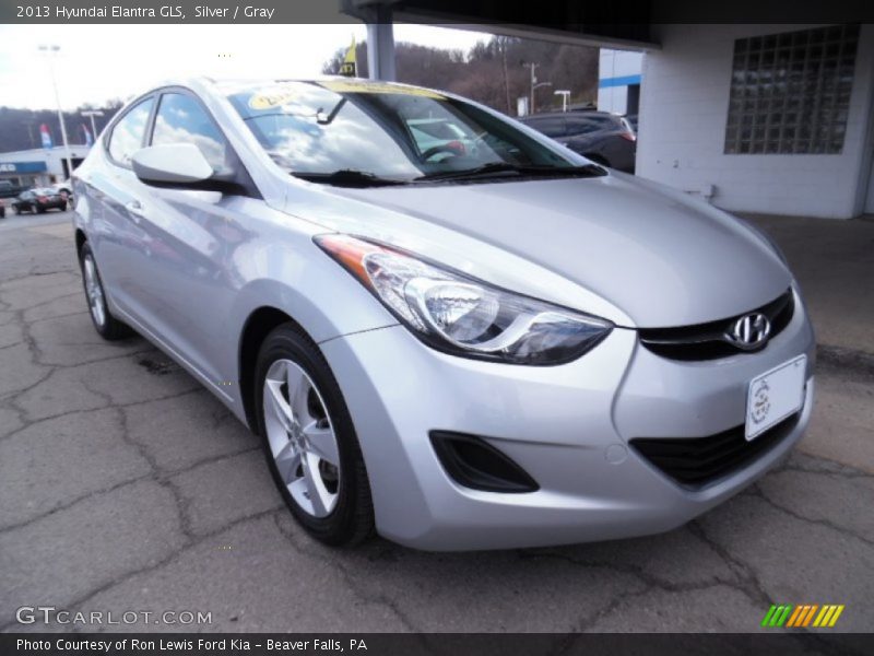 Silver / Gray 2013 Hyundai Elantra GLS