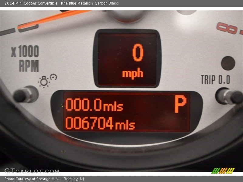 Kite Blue Metallic / Carbon Black 2014 Mini Cooper Convertible