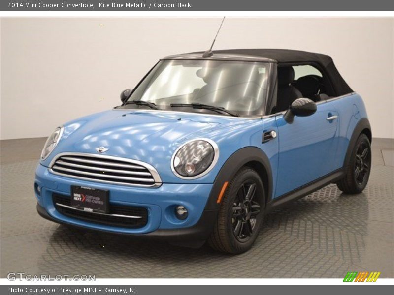 Kite Blue Metallic / Carbon Black 2014 Mini Cooper Convertible