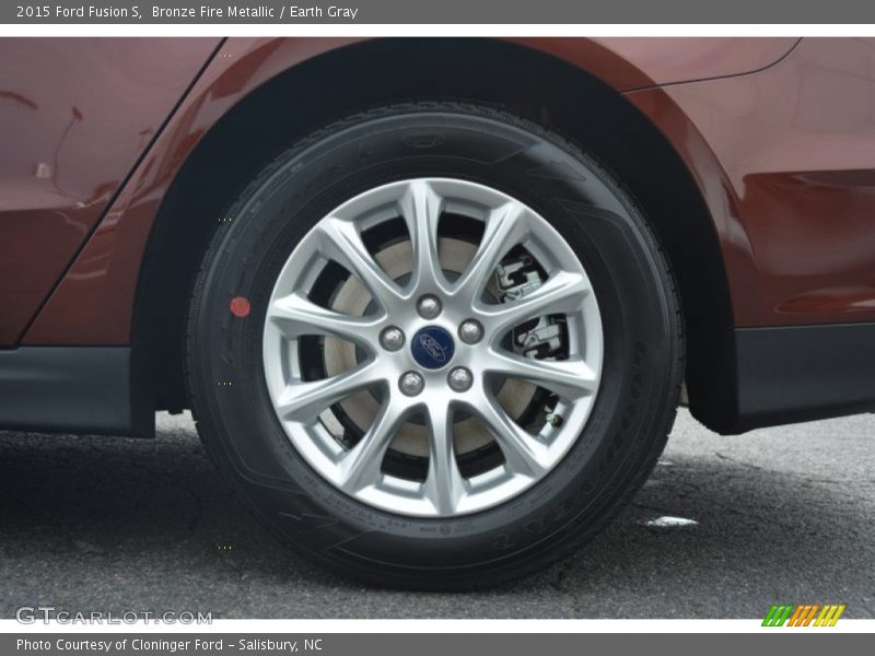 Bronze Fire Metallic / Earth Gray 2015 Ford Fusion S