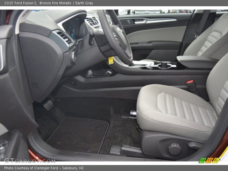 Bronze Fire Metallic / Earth Gray 2015 Ford Fusion S