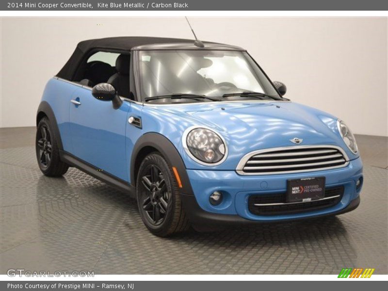 Kite Blue Metallic / Carbon Black 2014 Mini Cooper Convertible